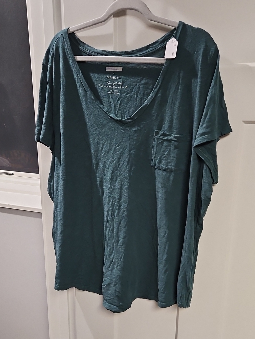 torrid Teal V-Neck Pocket Short Sleeve Tee